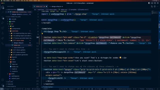 14. 2.3.1 - Practicing store’s state смотреть онлайн