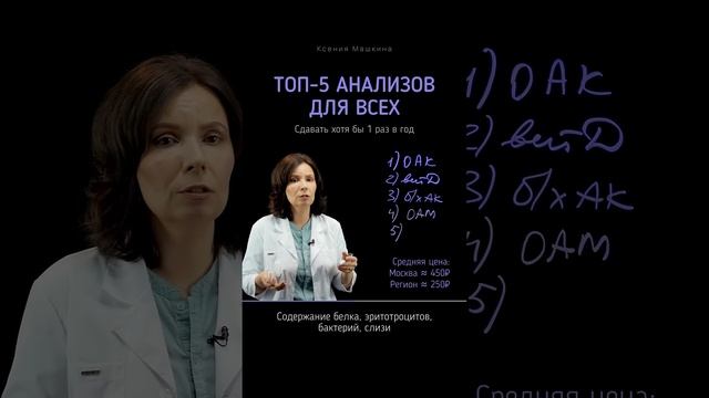 😎 ТОП-5 главных #анализ Как узнать о #здоровье нужное и не разориться #витамины #витамин смотреть онлайн