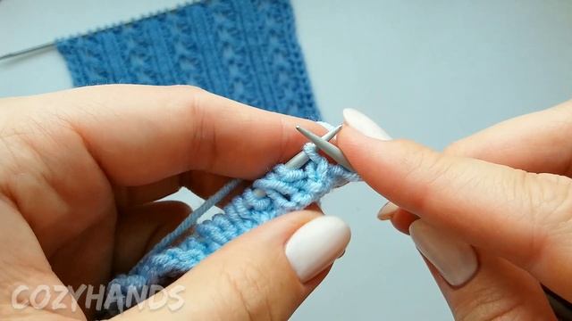 Простые ажурные дорожки / Узор для вязания джемперов, палантинов смотреть онлайн