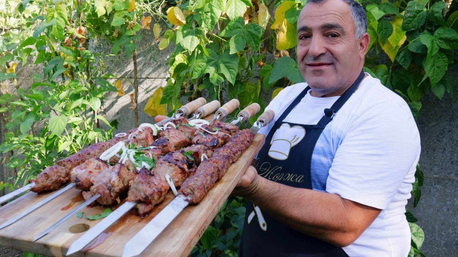 Самый подробный рецепт люля-кебаб из говядины со свининой и шашлык из свиной шеи смотреть онлайн