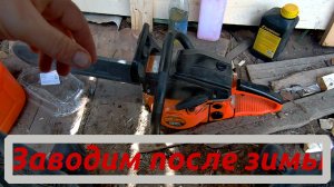 Как заводить пилу после длительного простоя