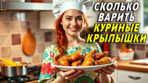 Сколько варить куриные крылышки