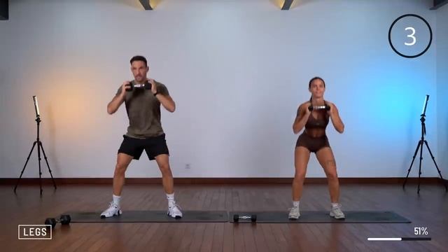 30-МИНУТНАЯ ТРЕНИРОВКА ВСЕГО ТЕЛА С ГАНТЕЛЯМИ - Силовая тренировка Дома | Nobadaddiction смотреть онлайн