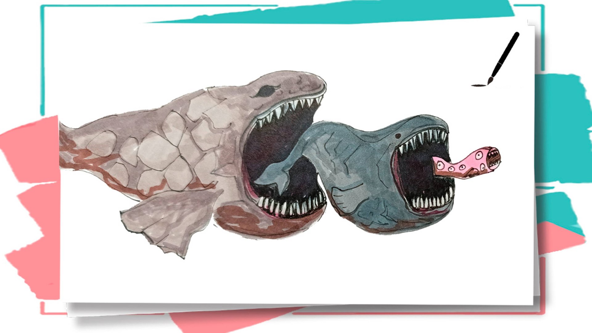Как нарисовать Морского монстра Блупа / How to draw Bloop смотреть онлайн