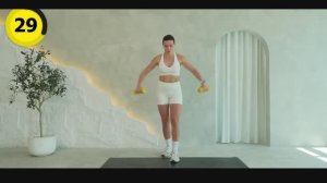 Прокачай верх тела 25 минут с гантелями для девушек