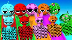 МУЛЬТИК ДЛЯ ДЕТЕЙ -ГОРА СПРУНКИ Sprunki Pinki Oren  Lime Raddy Simon ПРИКОЛЬНЫЕ