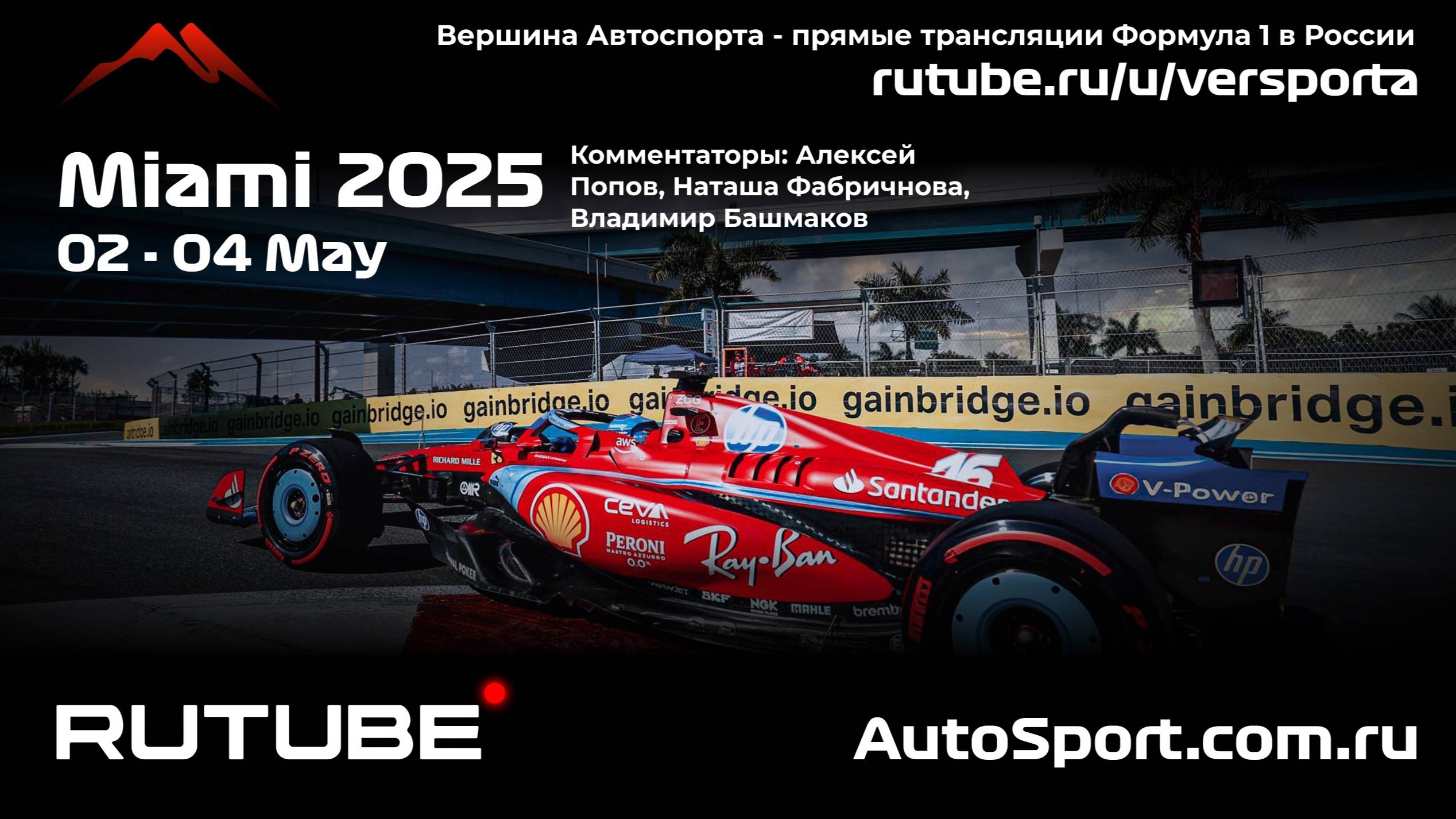 Ф1 ГОНКА ГООНННКАА США - МАЙАМИ - 6 этап 2025 А. П. и Н. Ф. (Формула 1 - Ф1) Автогонки Гран При смотреть онлайн