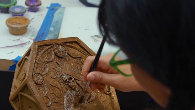 Painting A $700 La Muerta Statue