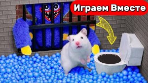 Умный Хомяк в лабиринте с Хагги Вагги 🐹 Весёлый побег из страшного музея 🐹 Видео для детей