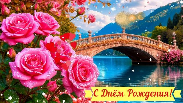 С днем рождения Поздравление САМОЕ КРАСИВОЕ Открыка Видео смотреть онлайн