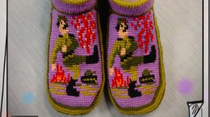 Вяжем следочки на 37-38 размеры.