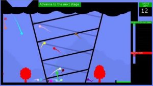 Гонка цветных шариков - трасса природных катастроф