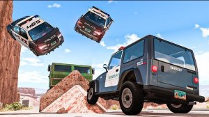 🔥🚔ЗУБОДРОБИТЕЛЬНАЯ ПОДБОРКА ПОЛИЦЕЙСКИХ ПОГОНЬ🚔🔥💨 BeamNG Drive