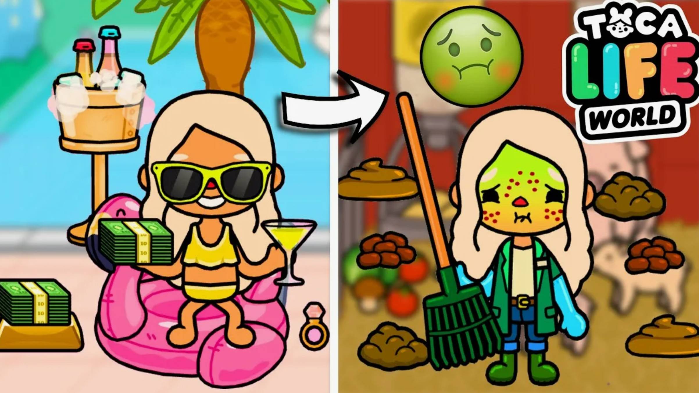 ТОКА БОКА БЕДНЫЙ И БОГАТЫЙ ДОМ смотреть онлайн