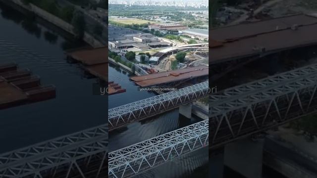 Юго-Восточная хорда в июле 2022 года.ЮВХ. Железнодорожные и автомобильный мост. Москворечье-Сабуров