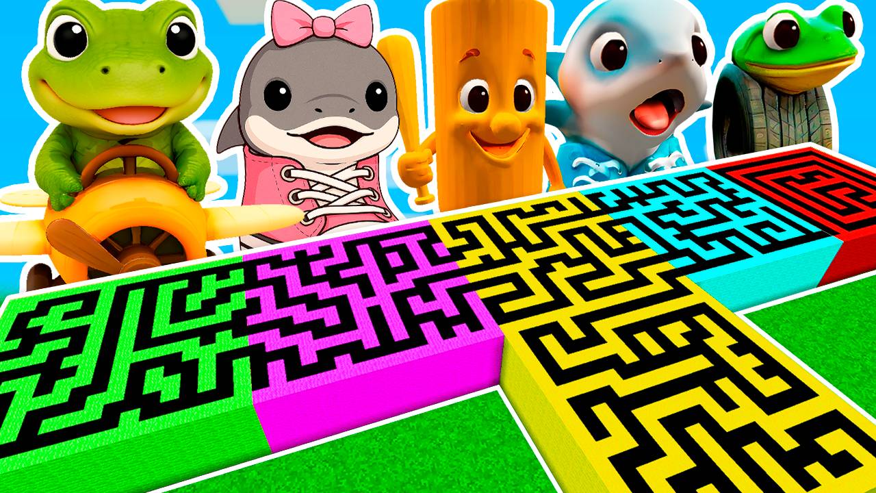 ЛАБИРИНТЫ ВСЕХ БЕЙБИ МЕМ БРЕЙНРОТ ЖИВОТНЫХ в МАЙНКРАФТ смотреть онлайн