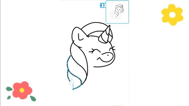 КАК НАРИСОВАТЬ ЕДИНОРОГА 🦄 / Рисуем и раскрашиваем единорога🎨 смотреть онлайн