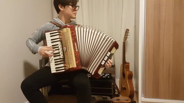 Korobeiniki Коробейники Russian Folk Song Accordion Tetris смотреть онлайн