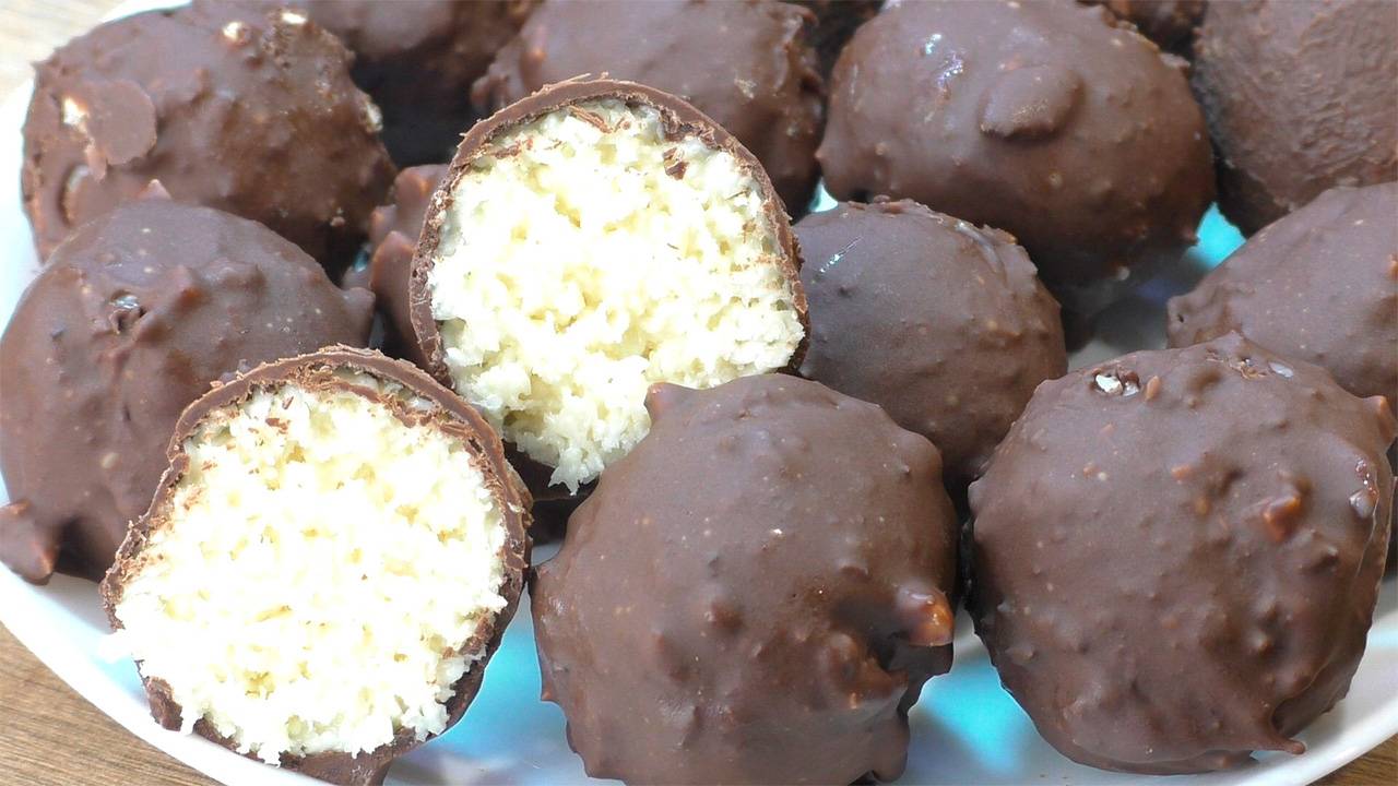 ДОМАШНИЕ Конфеты "Баунти" / Ну, оОчень вкусные. Простой, быстрый рецепт смотреть онлайн