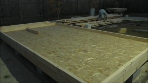 Цокольное перекрытие в каркасной котельной. Утепление перекрытия минватой. Черновой пол из ОСБ