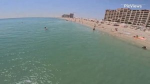 Крым Евпатория пляж Золотые пески сегодня 5 мая 2025. Обстановка на курорте, мазут не найден. Море