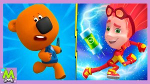 Ми-Ми-Мишки против Фиксиков.Гонки Наперегонки Кеши и Нолика.Кто Быстрее