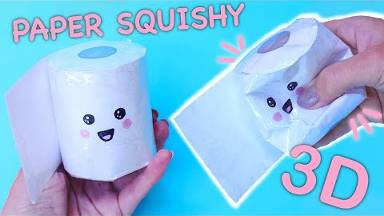 Смешная идея для создания игрушки-антистресс в виде туалетной бумаги своими руками . Сквишь смотреть онлайн
