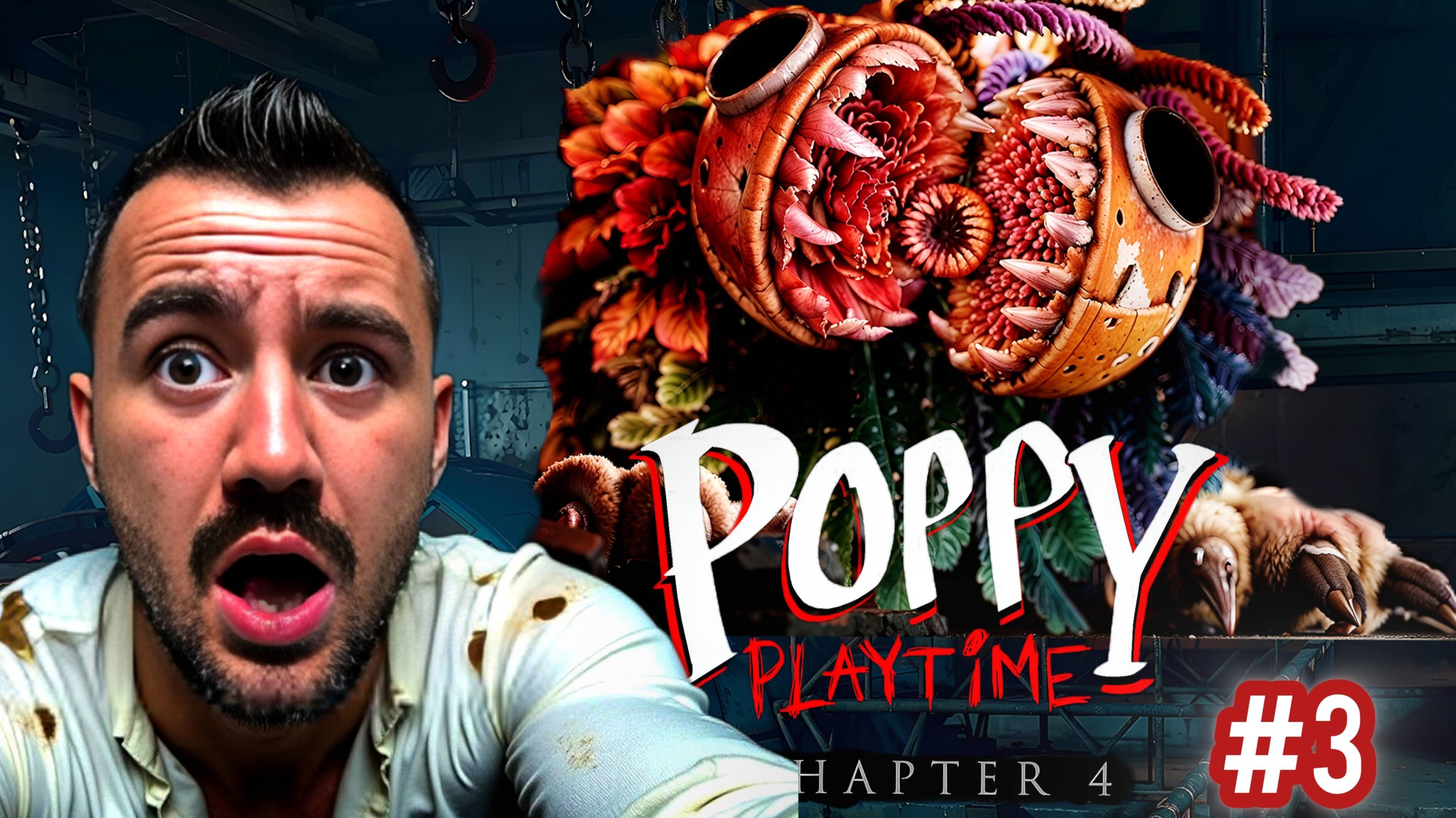 ЛОХМАТЫЙ МЕНЯ СОЖРЕТ ► Poppy Playtime - Chapter 4 #3 смотреть онлайн