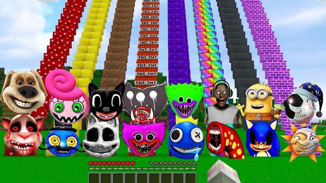 ВЫБЕРИ ПРАВИЛЬНУЮ ЛЕСТНИЦУ МАМА ПАПА ХАГГИ ВАГГИ СИНИЙ РАДУЖНЫЙ ДРУГ ГОВОРЯЩИЙ БЕН МИНЬОН МАЙНКРАФТ смотреть онлайн