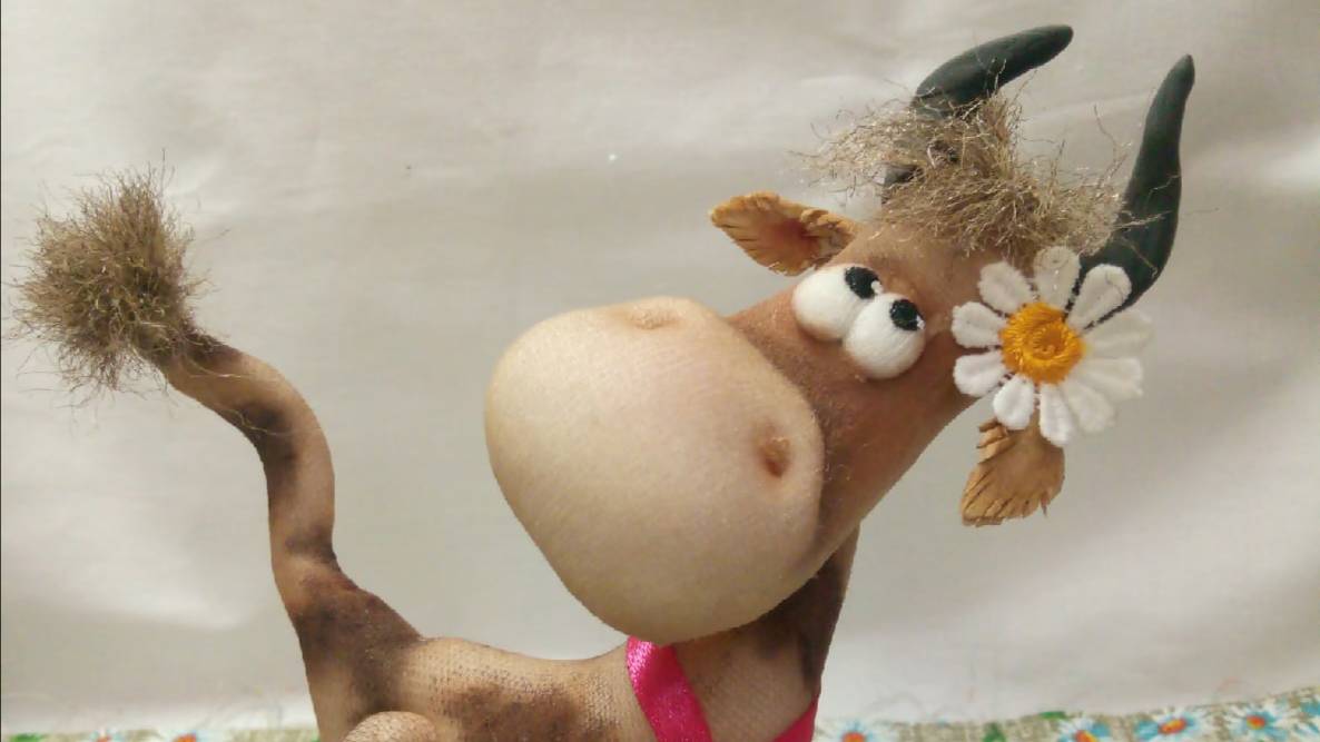 Мини корова морда (капрон)