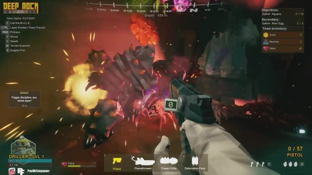 Deep Rock Galactic обзор, играем в команде с друзьями. Пещеры, кристаллы, инопланетные насекомые. смотреть онлайн