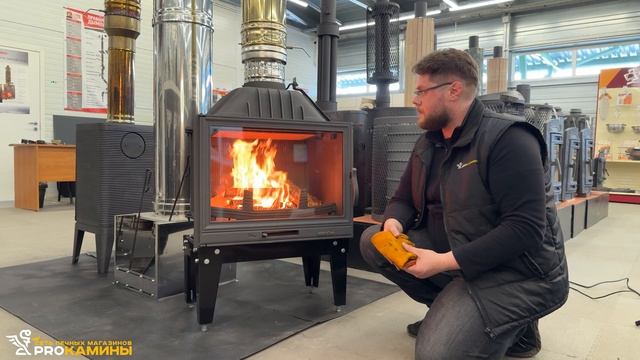 ТЕСТ-ОБЗОР Чугунной Каминной Топки NordFlame La Braise 700 смотреть онлайн