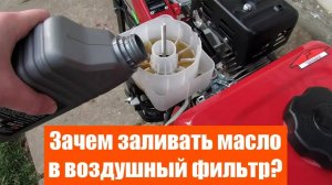 Зачем заливать масло в воздушный фильтр мотоблока или культиватора?