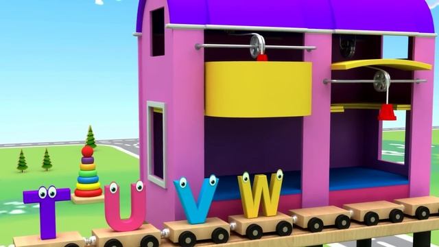 Учим алфавит с песенкой - ABC для детей - Русские nursery rhymes смотреть онлайн