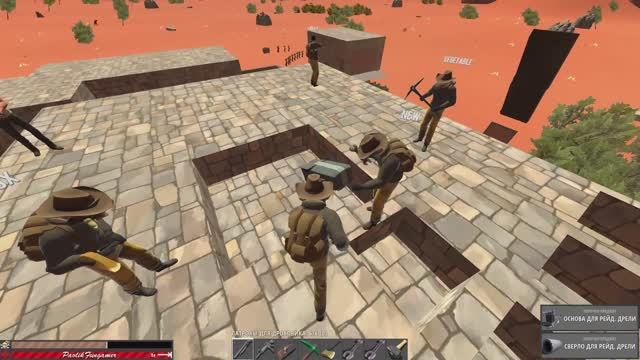 Многослойный потолок в доме в игре Hurtworld. Сверлим антирейдную крышу большой базы. смотреть онлайн