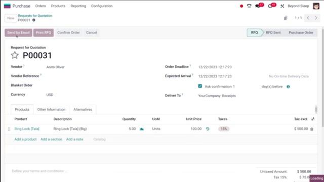 Управление предложениями и заказами на покупку в Odoo 17 смотреть онлайн