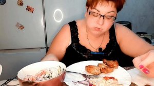 И все же я его приготовила😉/Почти что шашлычек/Мукбанг