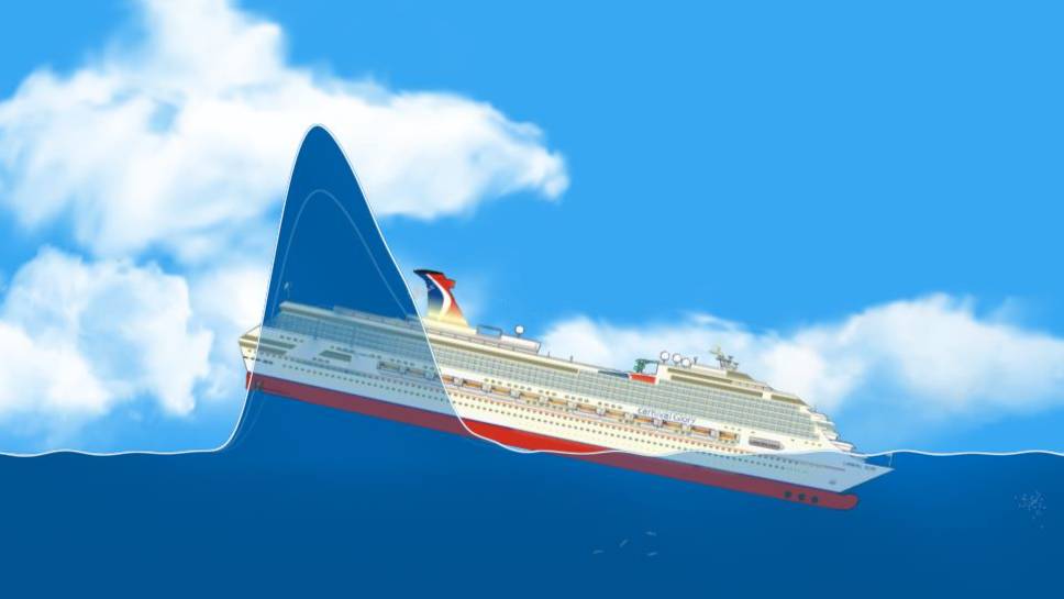 КРУИЗНЫЙ ЛАЙНЕР ПРОТИВ ЦУНАМИ! /Floating Sandbox