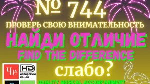 «Найди отличие» / «Spot the Difference» _ выпуск № 744