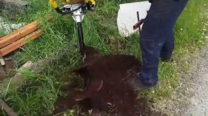 Мотобур GGD-300 HUTER - 52см3; 2кВт; бак 1,6л; (без шнека)