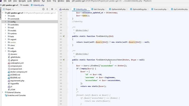 Настройка api limitis and access-tokens в yii2 смотреть онлайн