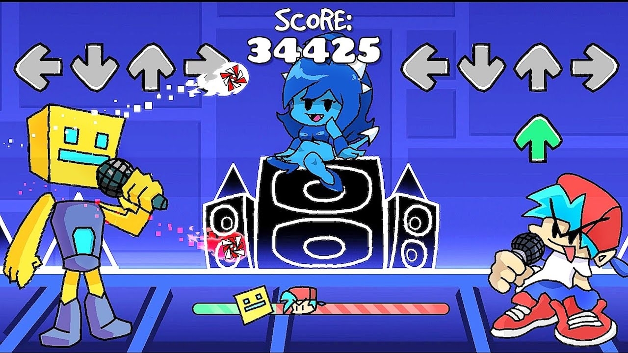 'Funkin'' 100% (Demon) by Bluskys | Geometry Dash смотреть онлайн