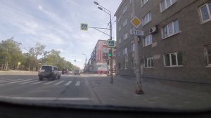 Поездка на 19 маршруте на автобусе ПАЗ-320302-12 "Вектор" (от лица водителя) г.Южно-Сахалинск.