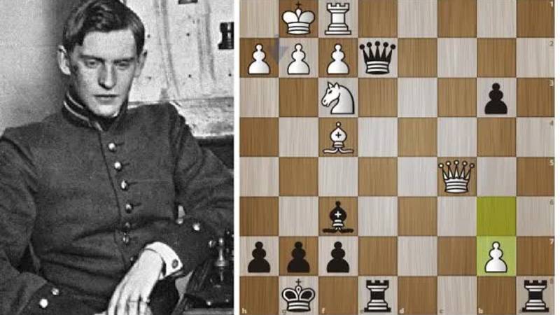 Фантастическая комбинация 15 -летнего Алехина! Шахматы.