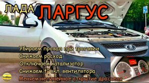 Прошивка Лада Ларгус 16 кл. с ДАД, убираем провал, отключаем катализатор, снижаем расход и t° вент.