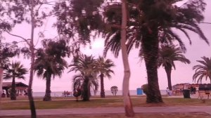 АБХАЗИЯ. ГАГРА. ЕДЕМ ПО ПРОСПЕКТУ В.АРДЗИНБА