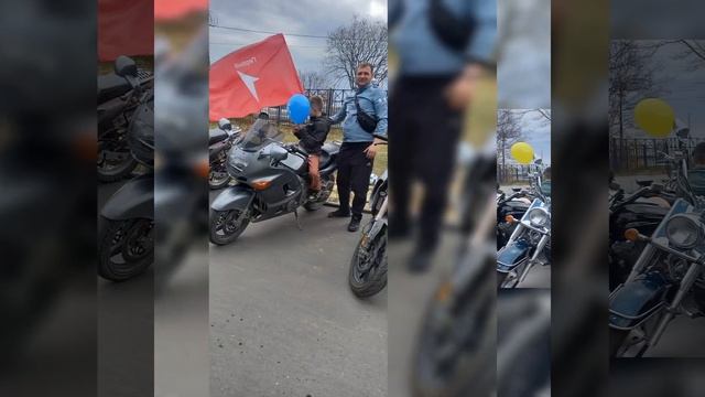 Мотопробег#ВетерМилосердия#социальноРеабилитационныйЦентр#Родник#Оха#1июня2024#байкеры#дети
