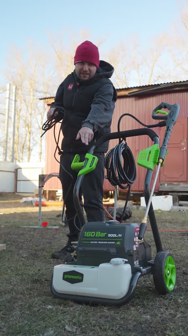 Мойка высокого давления электрическая Greenworks смотреть онлайн