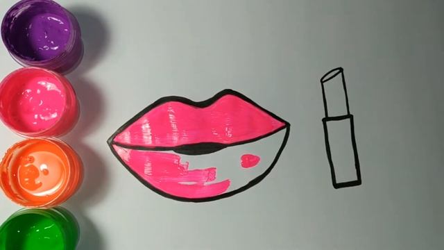 Рисуем губы и помаду смотреть онлайн
