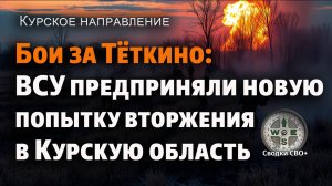 Тёткино. Курская область. Попытка вторжения ВСУ. Карта и сводка СВО